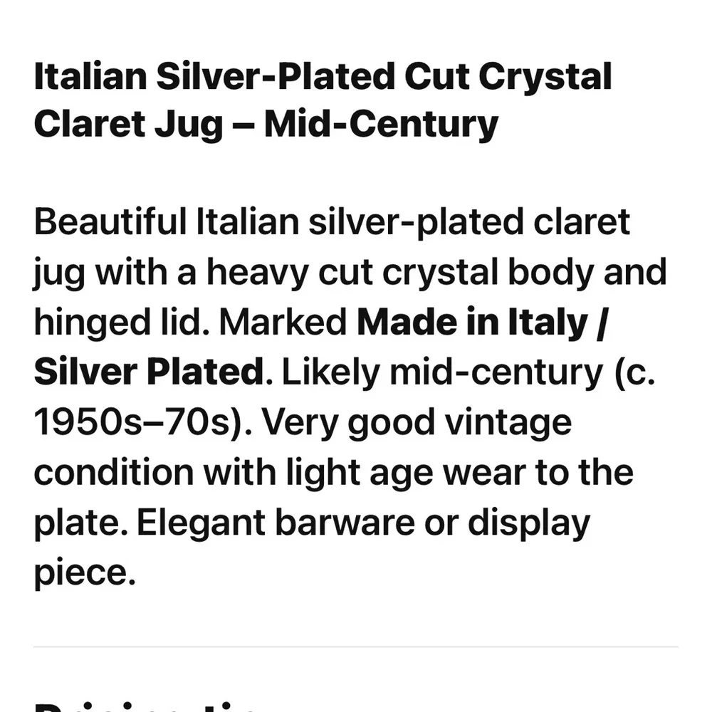 N/A italian clear